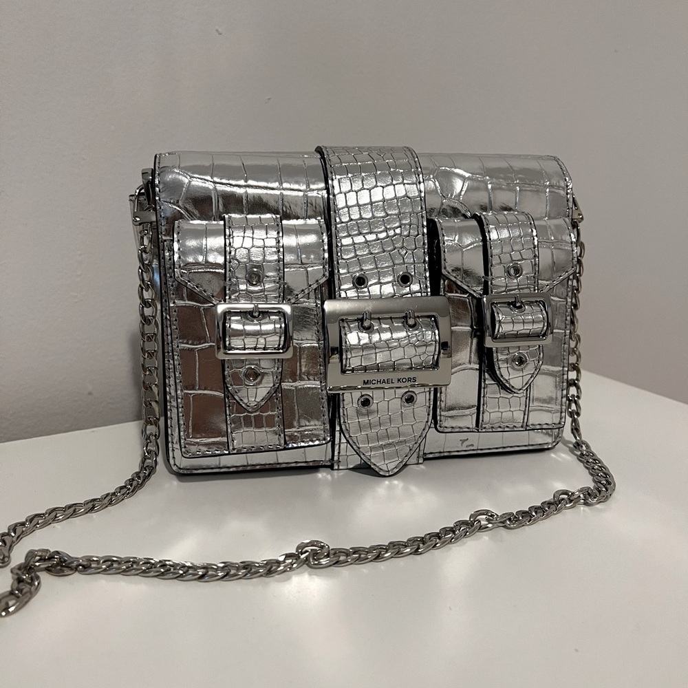 Michael Kors Metallic Python Purse
